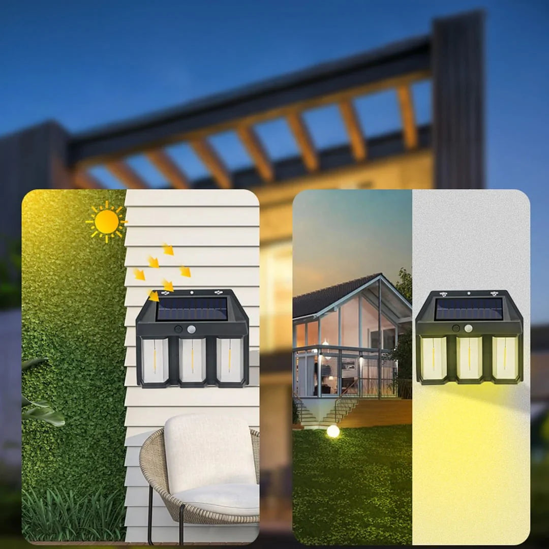 Lampa Solară De Exterior, 3 Led, Waterproof.