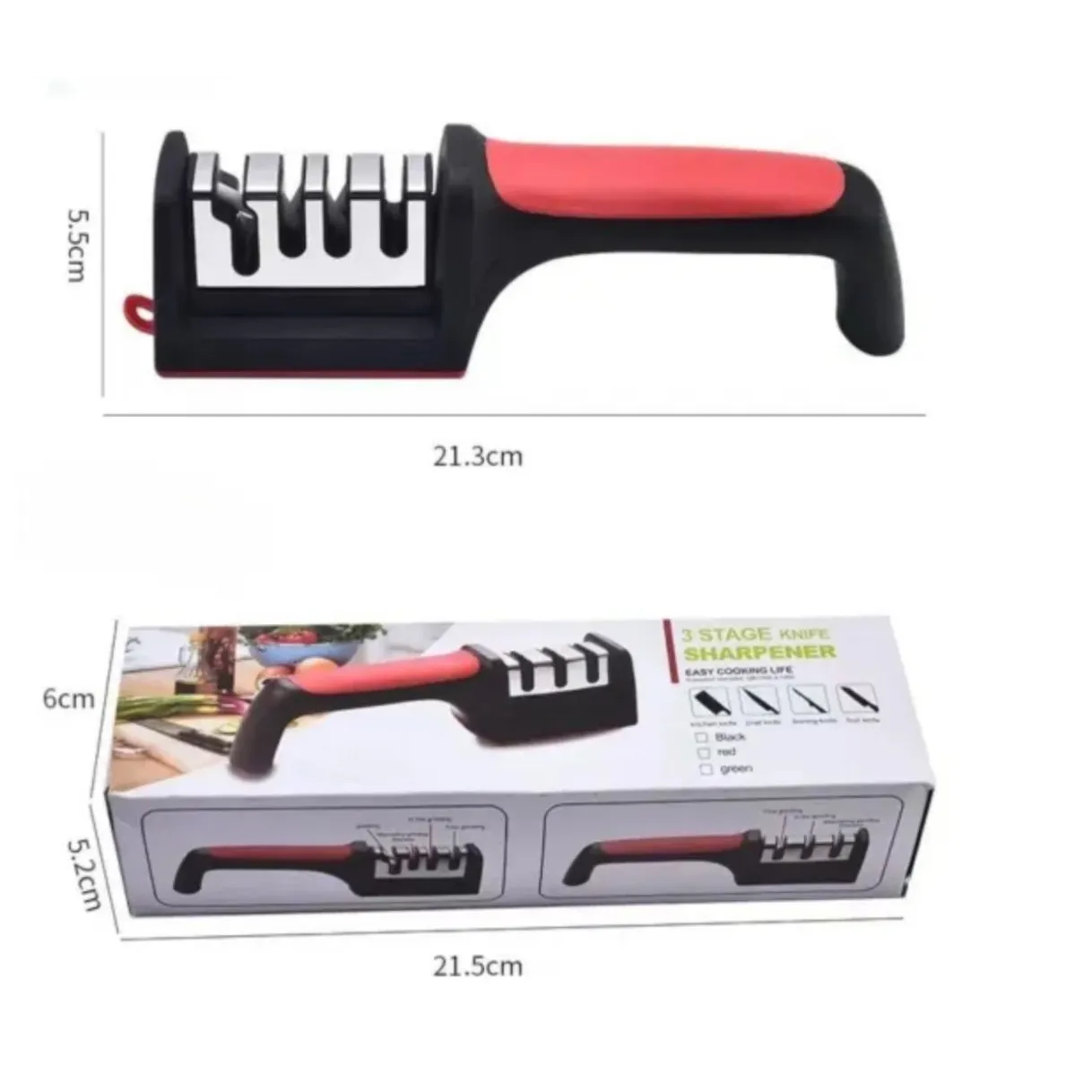 Ascutitor Cutite Manual Cu 3 Niveluri 21x5cm