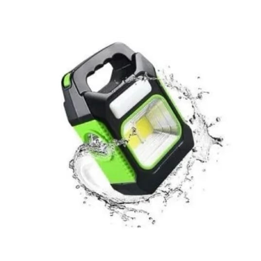 Lanternă Multifuncțională cu Panou Solar, USB, 10W – Verde.