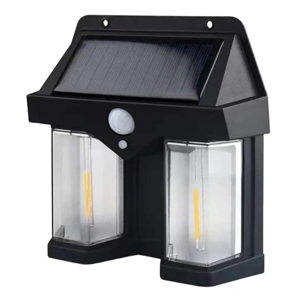 Lampă LED Solară Exterior, Cu Senzor De Mișcare, 3 Moduri, Lumină Caldă