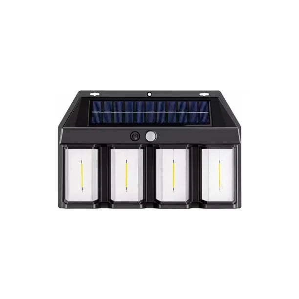 Lampă Solară Exterior, 4 LED, Cu Senzor De Mișcare, 3 Moduri, Lumină Caldă.