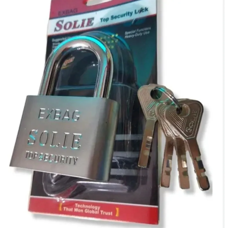 Lacat Din Inox Solie cu 3 Chei