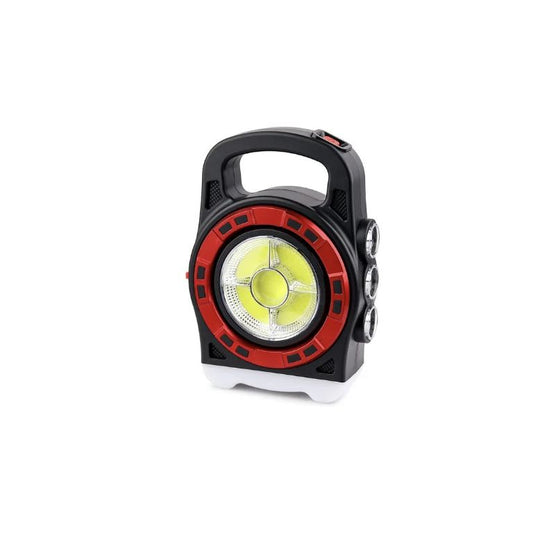 Lampă Camping LED Multifuncțională – Reîncărcabilă Solar, Rezistentă La Apă, Cu Proiector Puternic.