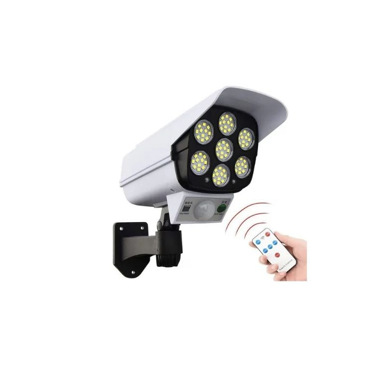 Lampă Solară de Perete, cu Senzor de Mișcare, 77 LED-uri, Telecomandă, Rezistentă la Intemperii.