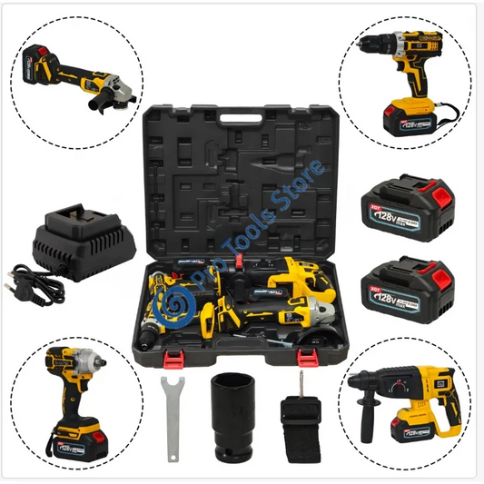 Scule Profesionale OTTO -Engros- 48V 2 Acumulatori, Bormasina, Cheie de Impact, polizor unghiular ,Ciocan Rotopercutor, Incarcator