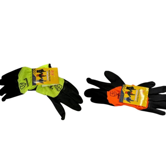 Manusi De Protectie 12/set Cu Eticheta, Acoperite Cu Latex, Marimea 10