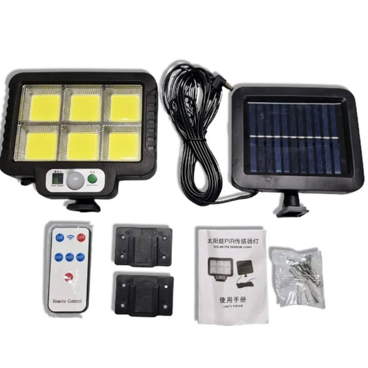 Lampă Solară Multifuncțională T09 Engros , Cu Telecomandă și Senzor de Mișcare.