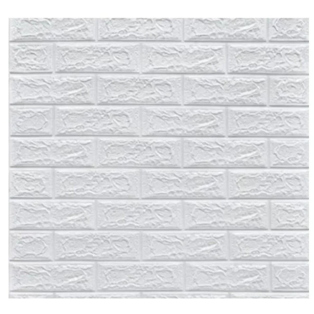 Tapet Alb Caramida 3D- 70X77
