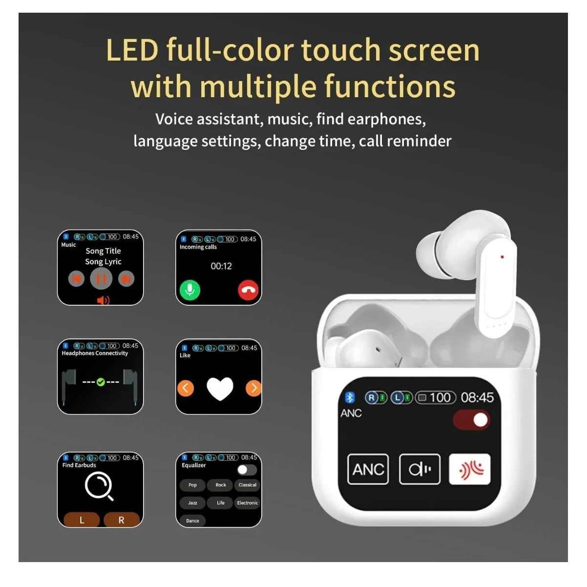 SilentView SE-60 Ecran LCD Cu Control Tactil, Super Bass, Sunet Premium, Microfon ENC