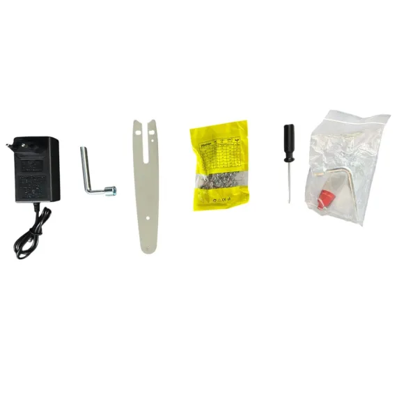 Set Foarfecă Electrică + Fierăstrău cu Lanț Portabil 48V, 2 Acumulatori Li-Ion, Cutie Transport