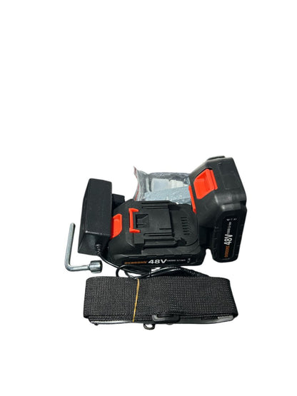 Set Foarfecă Electrică + Fierăstrău cu Braț Telescopic 48V, 2 Acumulatori Li-Ion, Tăiere Crengi și Pomii