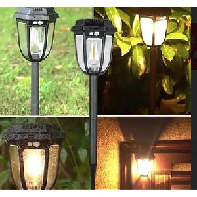 Lampa solara-Engros de gradina tip felinar cu tarus
