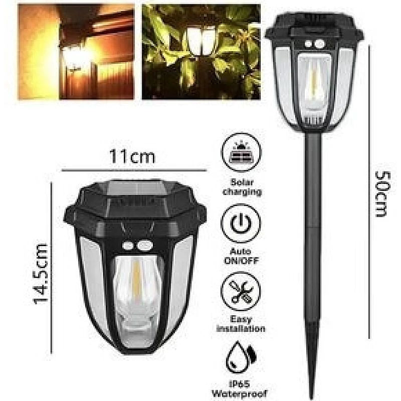 Lampa solara-Engros de gradina tip felinar cu tarus