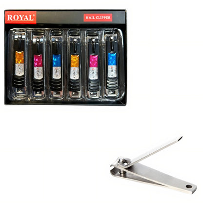 Unghiere Royal-Multicolore 12/Set, Pentru Manichiura Si Pedichiura Din Otel Inoxidabil
