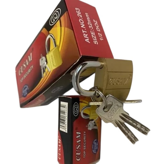 Lacat Gusam Top Security Din Otel, Cu 3 Chei